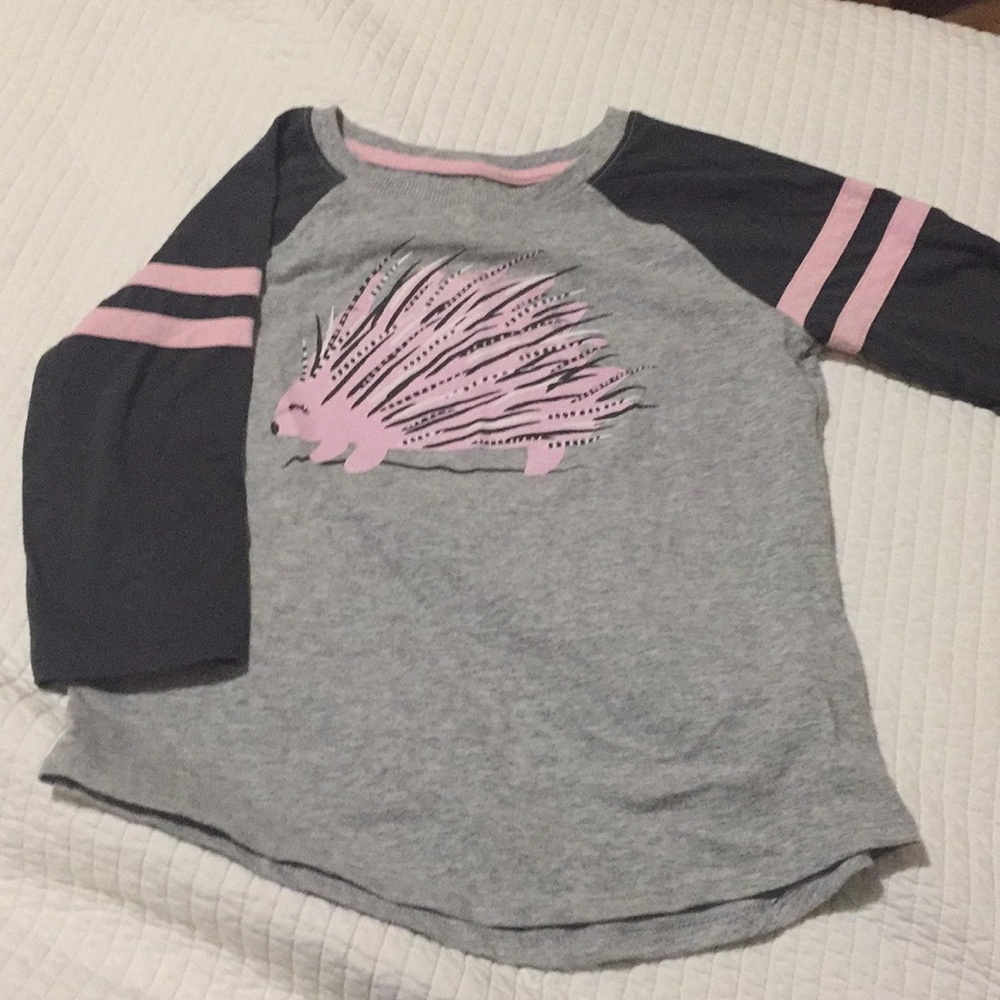 Kids long sleeve porcupine t shirt